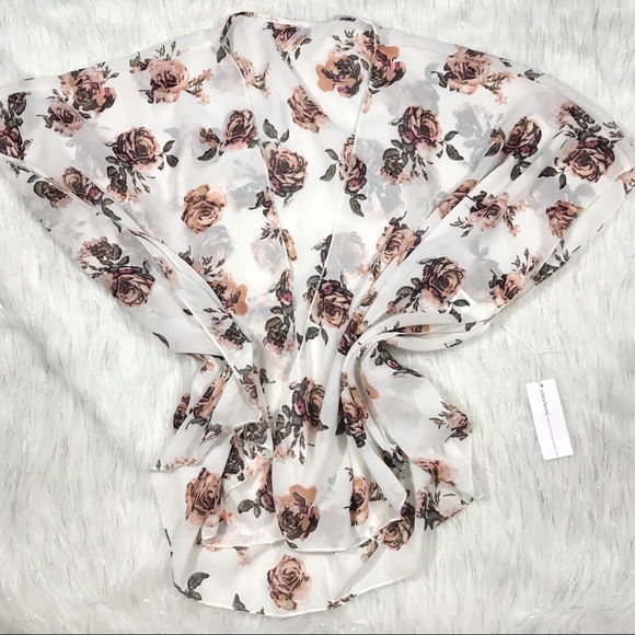 Live 4 Truth Tops - LIVE 4 TRUTH Sheer Flowy Floral Kimono NWT
